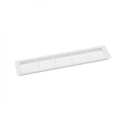 Grilaj de Ventilație Alb - 50x10 cm - 214 cm² - Soluția Ideală pentru Convecția Aerului