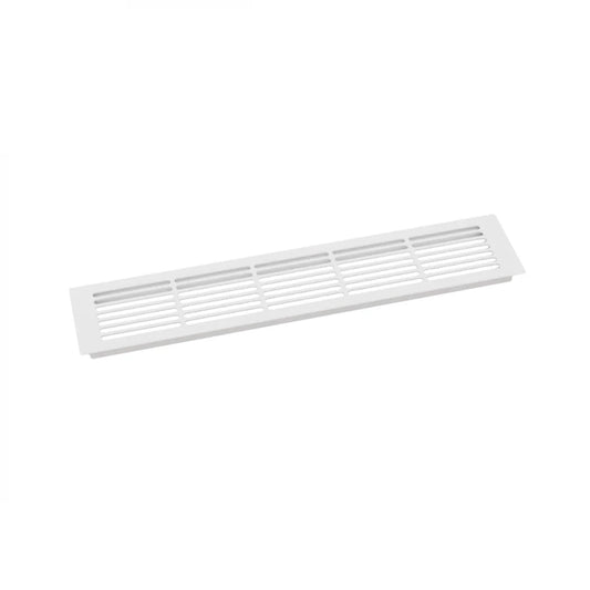 Grilaj de Ventilație Alb - 50x10 cm - 214 cm² - Soluția Ideală pentru Convecția Aerului