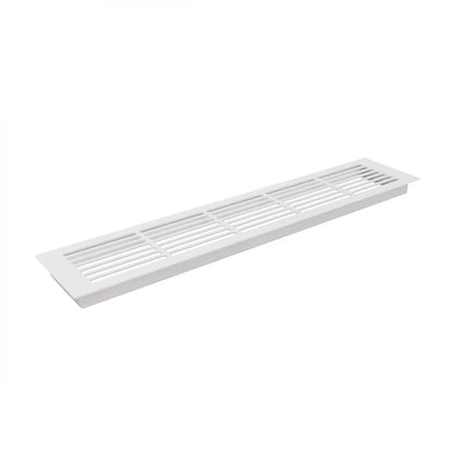 Grilaj de Ventilație Alb - 50x10 cm - 214 cm² - Soluția Ideală pentru Convecția Aerului