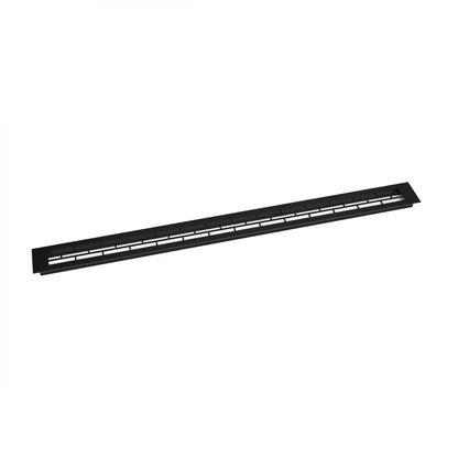 Grilaj de Ventilație Negru - 80x6.5 cm - 210 cm² - Soluție Ideală pentru Convecția Aerului