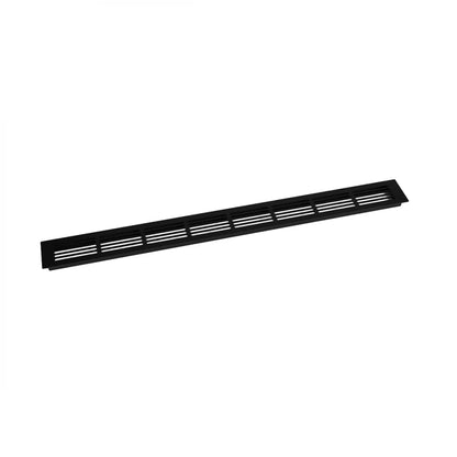Grilaj de Ventilație Negru - 80x7.6 cm - 210 cm² - Ideal pentru Șeminee pe Gaz și cu Combustibil Lichid