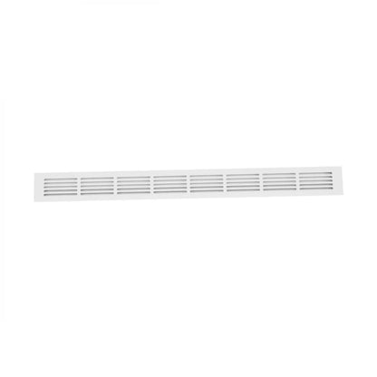 Grilaj de Ventilație Alb - 80x7.6 cm - 210 cm² - Ideal pentru Seminee