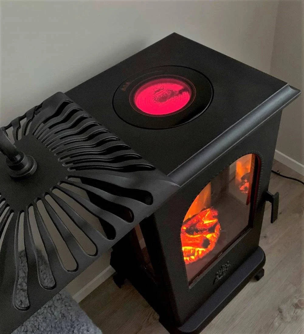 Șemineu Electric Victoria din Fontă - Design Suedez Clasic