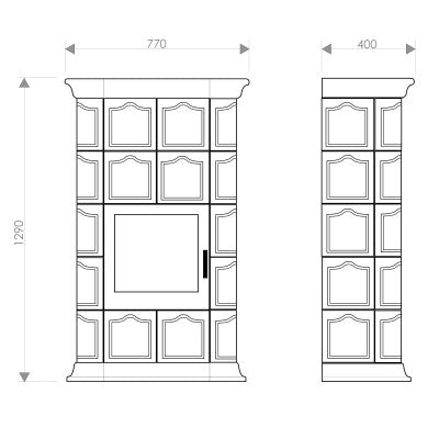 Soba pe lemne Domofire Wels 8 kW