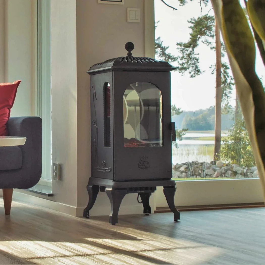 Șemineu Electric Victoria din Fontă - Design Suedez Clasic