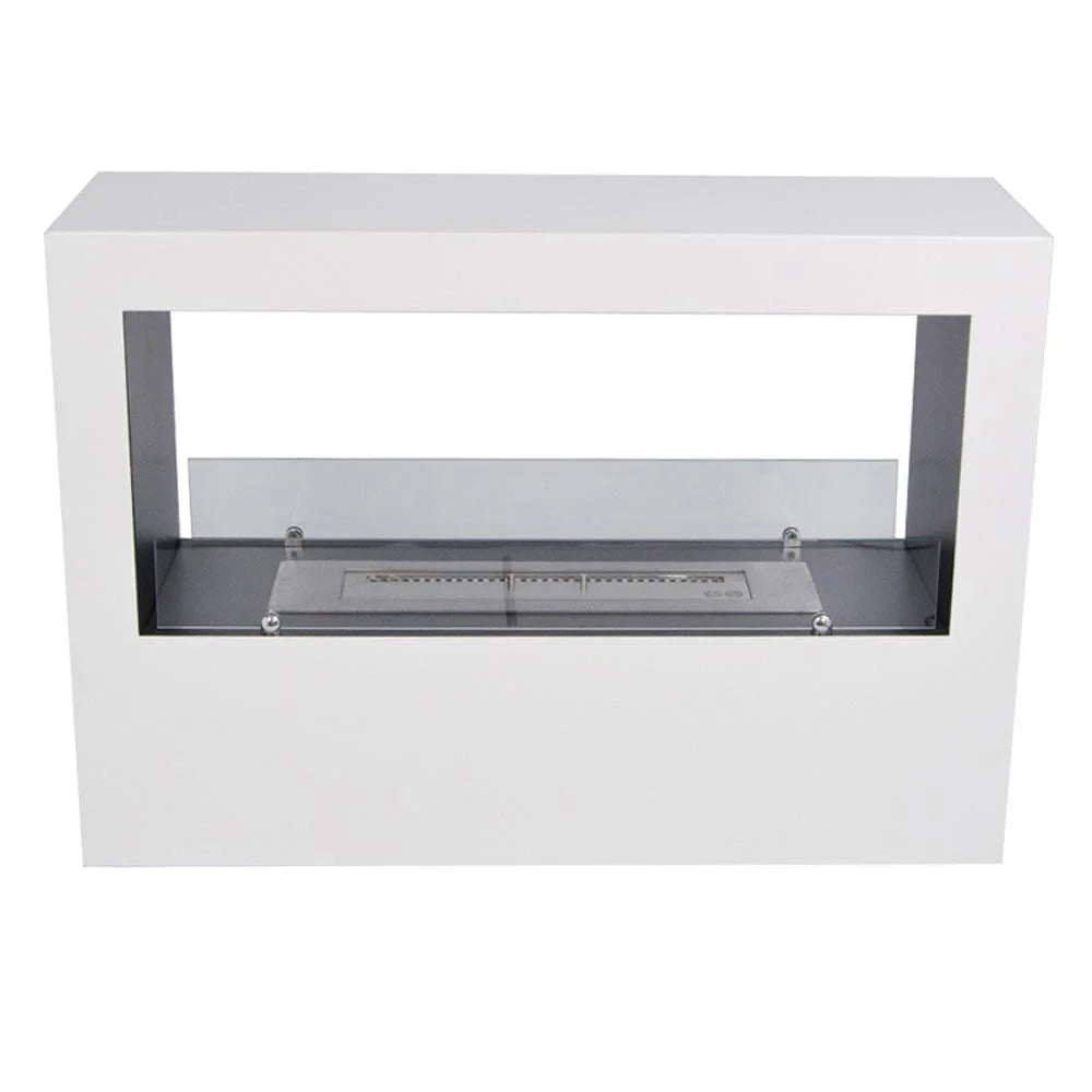Șemineu Freestanding pe Bioetanol Lansing L - Alb Elegant, 70x100x30 cm