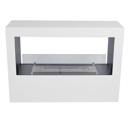 Șemineu Freestanding pe Bioetanol Lansing L - Alb Elegant, 70x100x30 cm