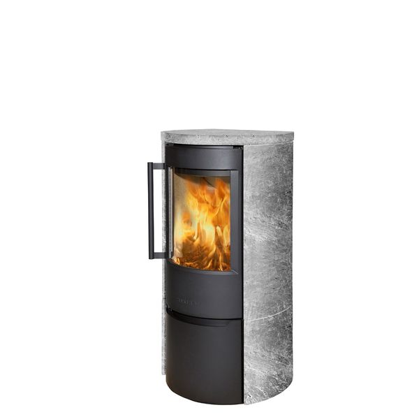 Sobă pe lemne Hwam WIKING LUMA 4 PLACATA CU PIATRA 7 kW