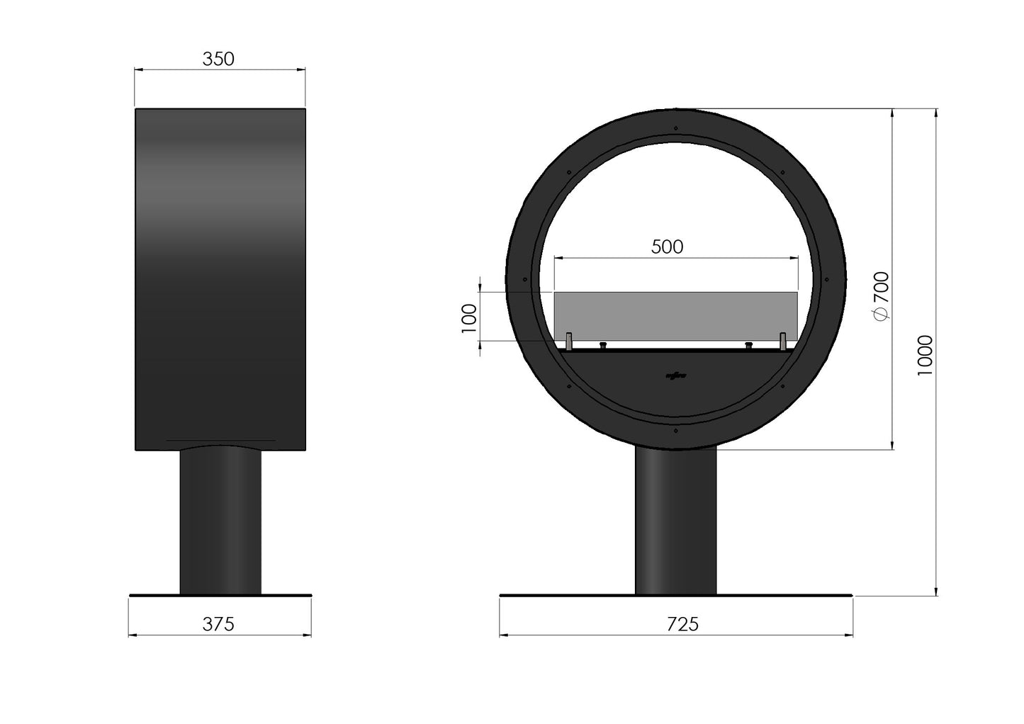 2 SIDE InCyrcle Stand