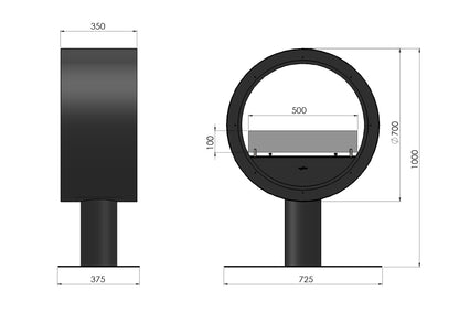 2 SIDE InCyrcle Stand