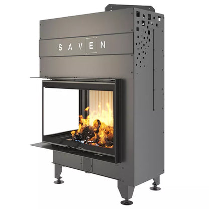 Șemineu SAVEN Energy Up 75х50х47L (15,1 kW) ECO Ghilotină – Sticlă laterală stânga
