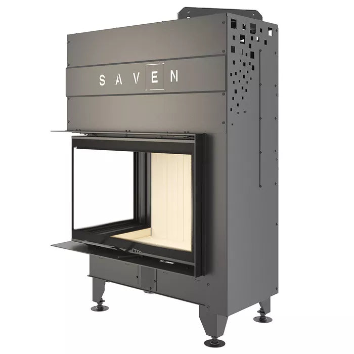 Șemineu SAVEN Energy Up 75х50х47L (15,1 kW) ECO Ghilotină – Sticlă laterală stânga