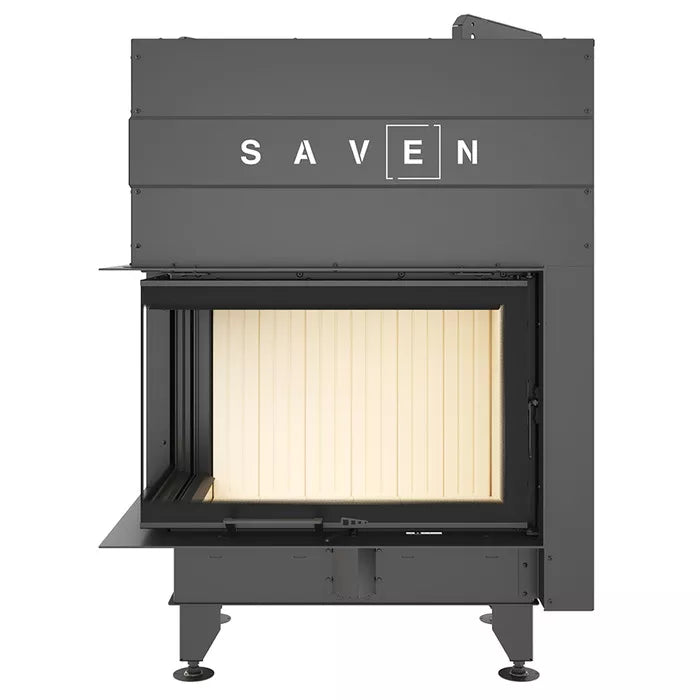 Șemineu SAVEN Energy Up 75х50х47L (15,1 kW) ECO Ghilotină – Sticlă laterală stânga