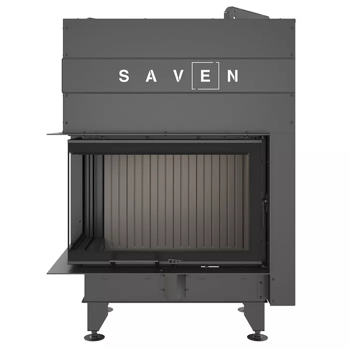 Șemineu SAVEN Energy Up 75х50х47L (15,1 kW) ECO Ghilotină – Sticlă laterală stânga