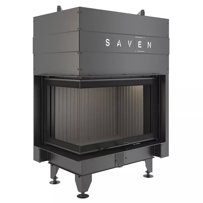 Șemineu SAVEN Energy Up 75х50х47L (15,1 kW) ECO Ghilotină – Sticlă laterală stânga