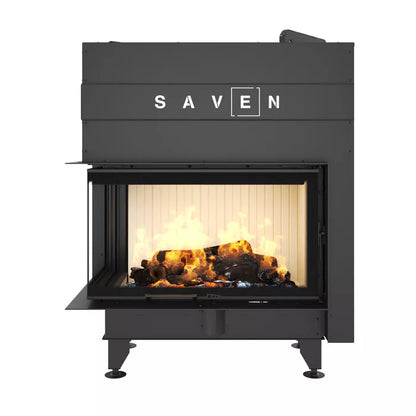 Șemineu SAVEN Energy Up 85х50х47L (17,0 kW) ECO Ghilotină – Sticlă laterală stânga