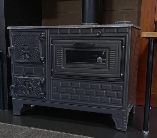 Aragaz Robust din Oțel de 40cm cu Cameră de Ardere din Fontă - Eficiență și Durabilitate Garantată